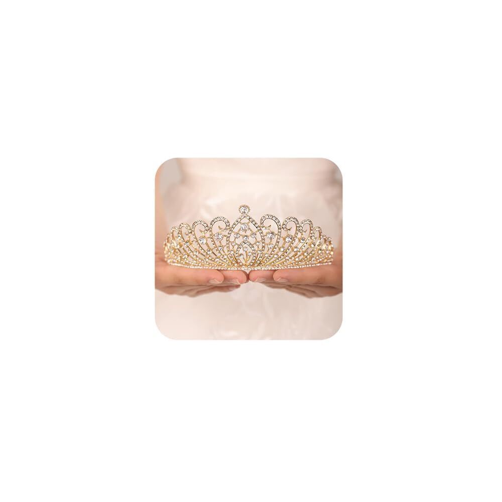 6999 Tiara Crystal Crown Queen Crown Rhinestones Princess Tiara Rhinestone
